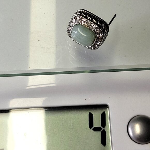 Mini Jade Green Earrings - Picture 14 of 14